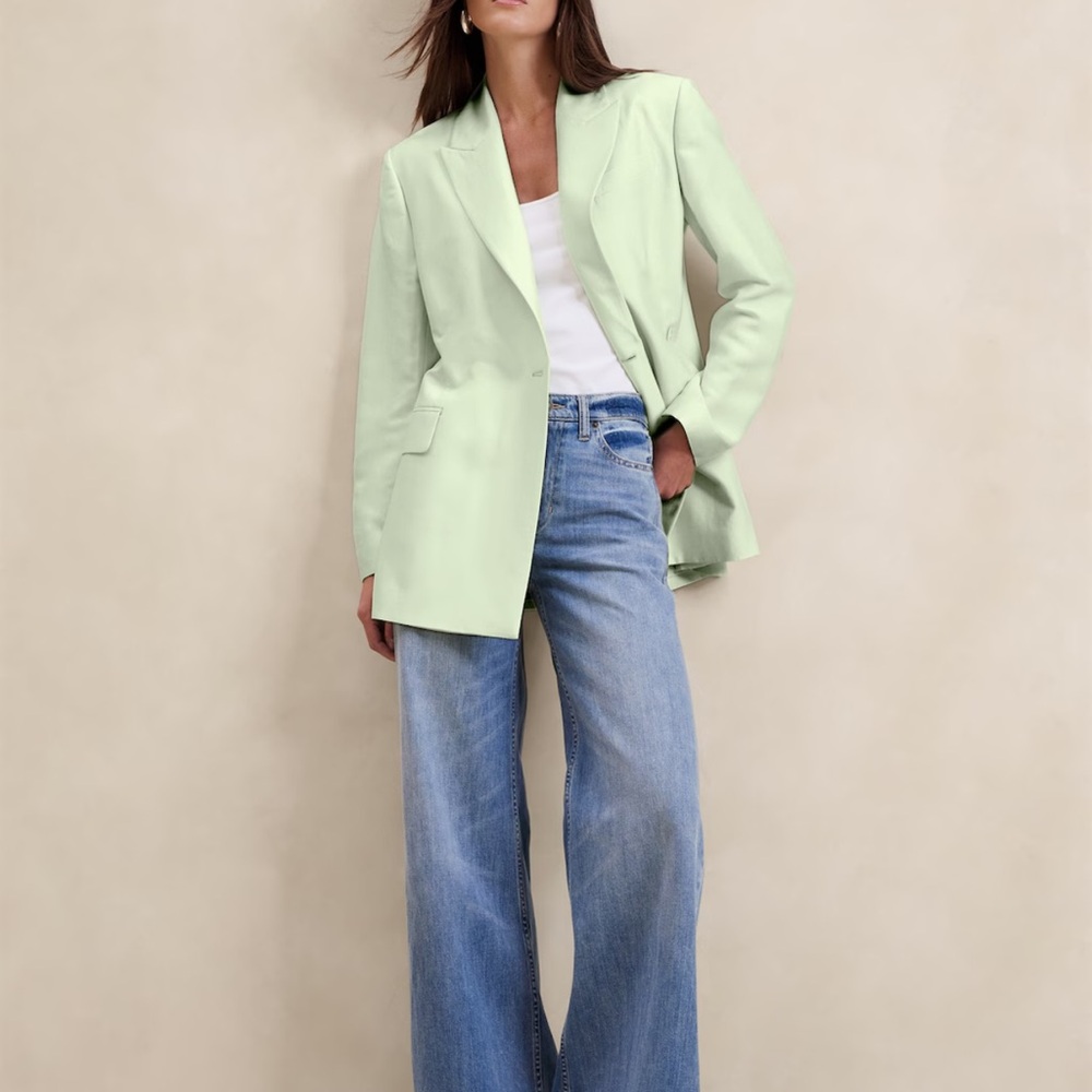 Banana Republic ‼️‼️OURGLASS ITALIAN VISCOSE-LINEN BLAZER
